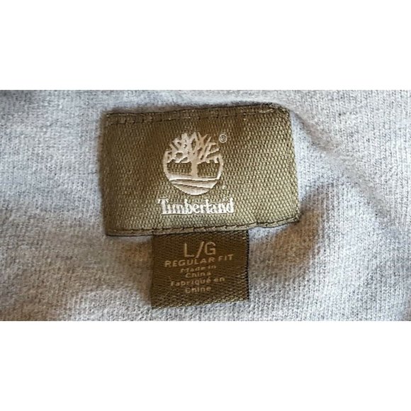 Timberland Heather Gray Mock Neck soft l33pb22 - Picture 4 of 4